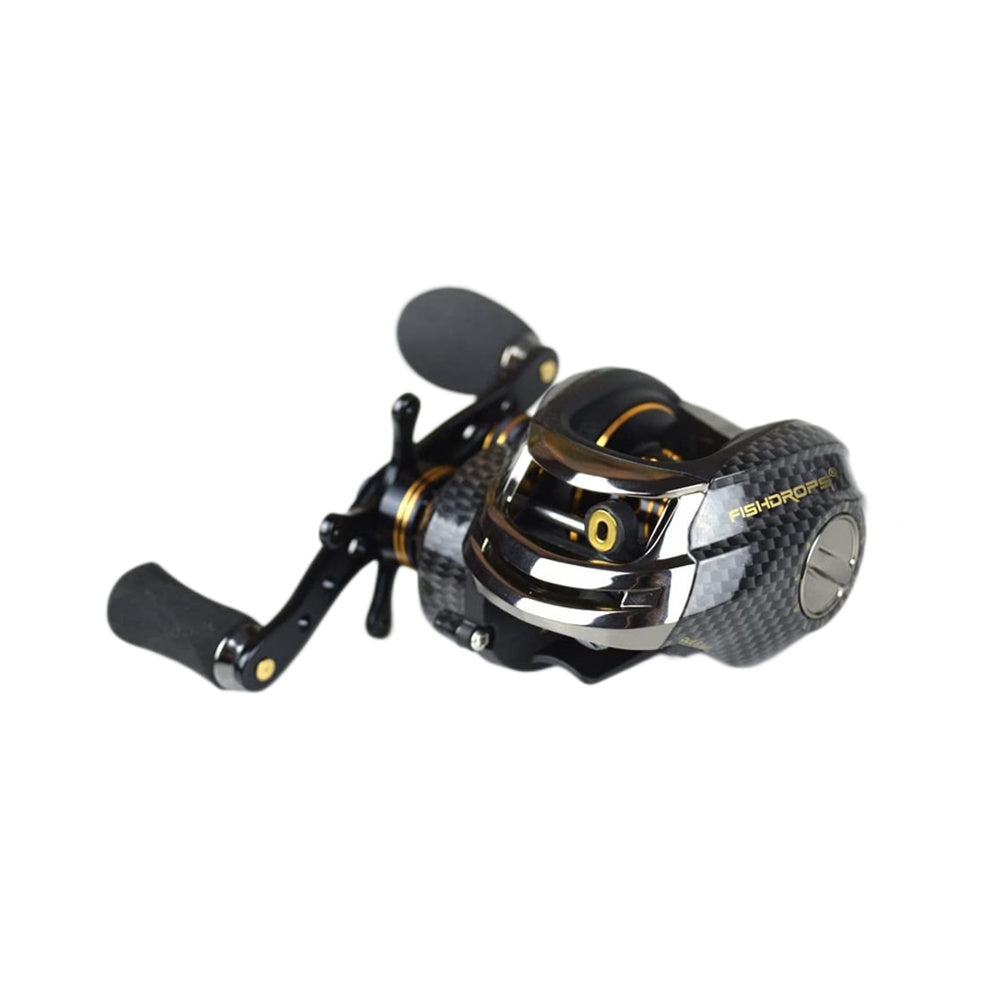 Fishdrops® Bait caster Reel Double Brake Systems Gear Ratio 7.0:1