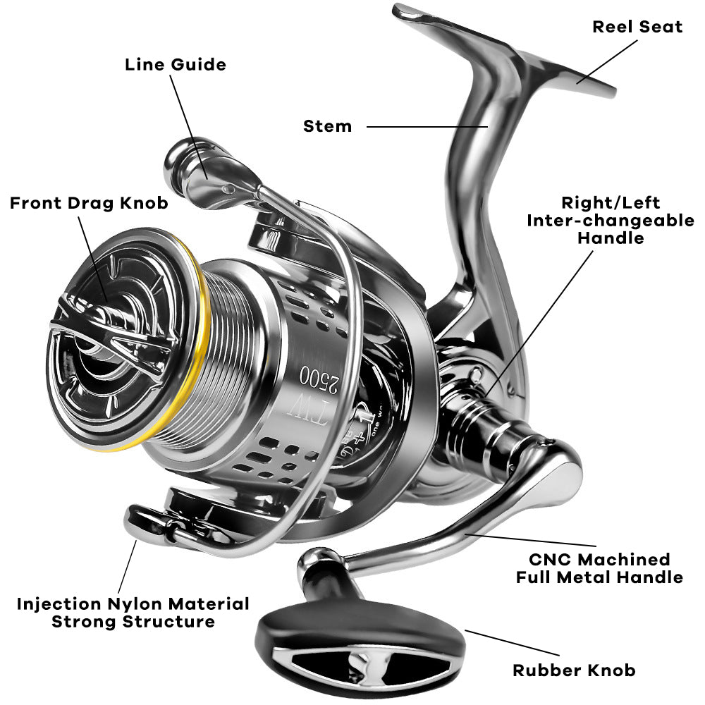 Fishdrops®Saltwater Spinning Reel-12+1BB Ultra Lightweight(TW)