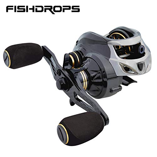 FISHDROPS Baitcasting Reel Carbon Fiber Body & Handle Only 167g - Fishdrops Discount