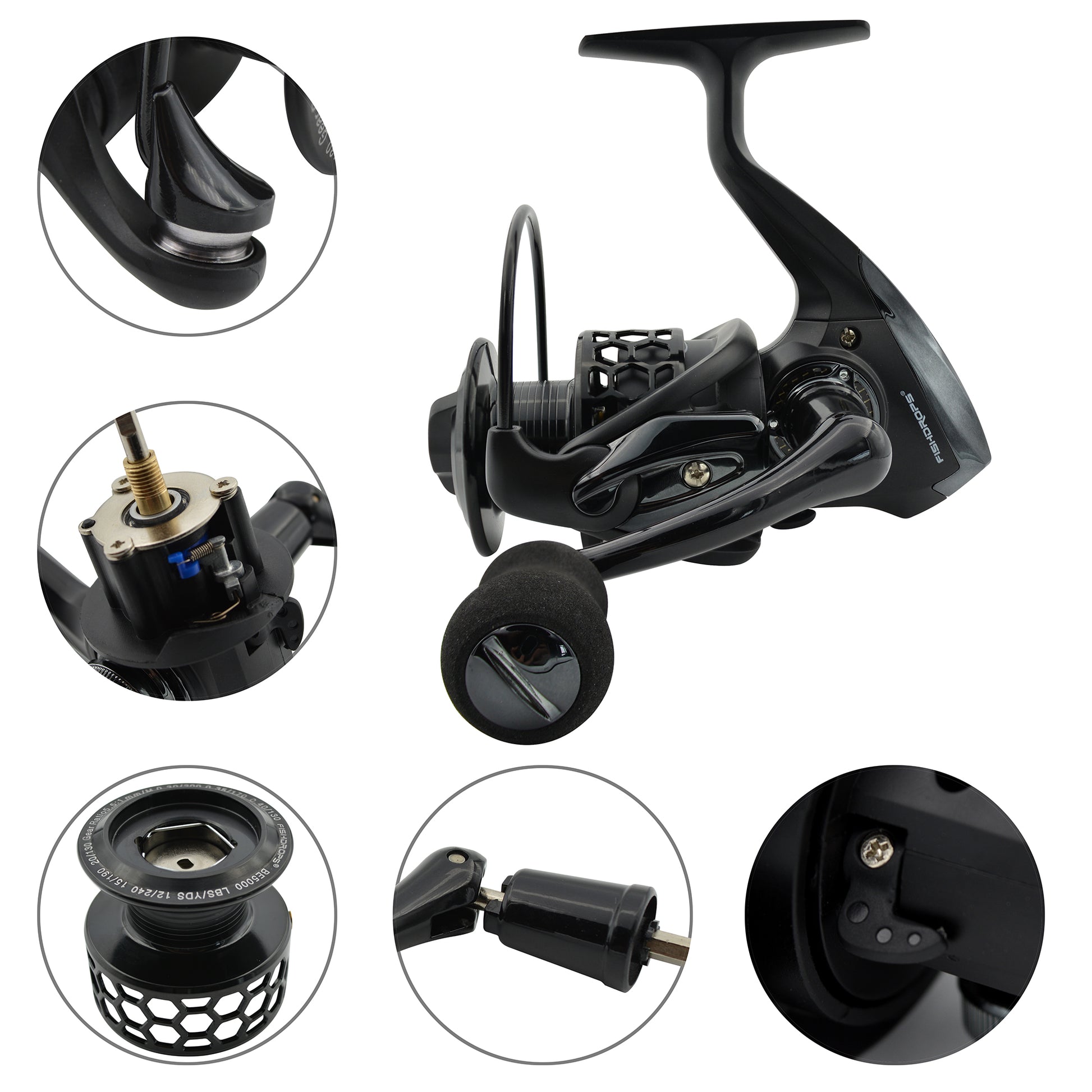 Fishdrops® Black Eagle Spinning Reel - Fishdrops Discount